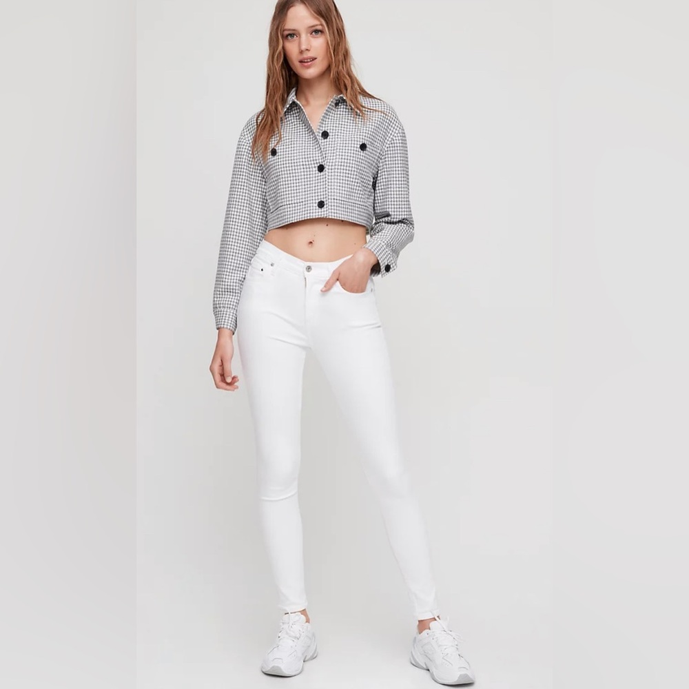 NWOT Citizens of Humanity Rocket white ankle jeans